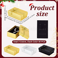 120Pcs 3 Colors Paper Storage Gift Boxes&nbsp;CBOX-PH0001-14