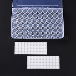 60Pcs Plastic Column Bead Storage Containers&nbsp;CON-C017-01