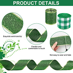 2 Rolls 2 Styles Polyester Ribbon&nbsp;OCOR-GA0001-52