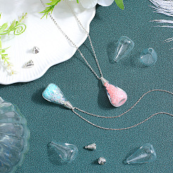 DIY Teardrop Wish Bottle Pendant Making Kit&nbsp;FIND-SC0006-84