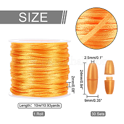 1 Roll Nylon Rattail Satin Cord&nbsp;NWIR-PH0002-13A