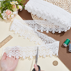 Milk Fiber Lace Trim Ribbon&nbsp;OCOR-WH0082-508