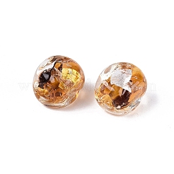 Handmade Gold & Silver Foil Glass Beads&nbsp;FOIL-Q003-01I