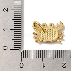 Rack Plating Brass Micro Pave Cubic Zirconia Pendants&nbsp;KK-U027-12-05G
