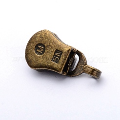 Zinc Alloy Zipper Slider&nbsp;LS-PALLOY-WH0082-33B-AB