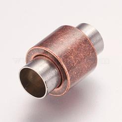 304 Stainless Steel Magnetic Clasps with Glue-in Ends&nbsp;STAS-F124-03R
