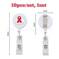 ABS Plastic Retractable Badge Reels&nbsp;AJEW-FH0003-31