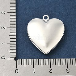 Heart Brass Locket Pendants&nbsp;KK-K414-12D-S