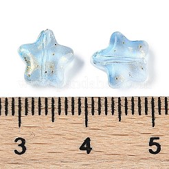 Transparent Spray Painted Glass Beads&nbsp;X1-GLAA-NH0003-01H