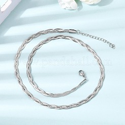 Unisex 304 Stainless Steel Necklaces&nbsp;NJEW-K305-12C-P