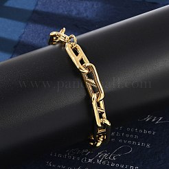 304 Stainless Steel Oval Link  Chain Bracelets for Women Men&nbsp;BJEW-F488-49C-G