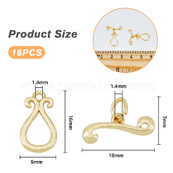 16 Sets Brass Toggle Clasps&nbsp;KK-HY0001-64