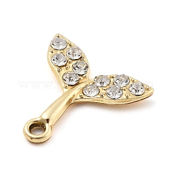 Alloy Rhinestone Pendants&nbsp;FIND-U026-15G
