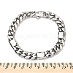 304 Stainless Steel Cuban Link Chain Bracelets for Women&nbsp;BJEW-G779-04B-P