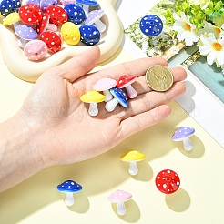 20Pcs 5 Colors Opaque Acrylic Beads&nbsp;MACR-YW0004-76