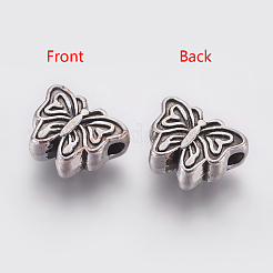 Tibetan Style Alloy Butterfly Beads&nbsp;TIBEP-GC180-AS-NR