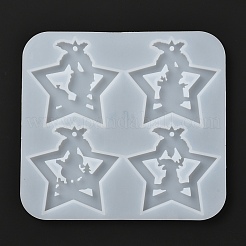 Christmas Theme DIY Keychain Silicone Molds&nbsp;DIY-I057-14