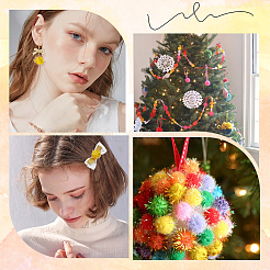 120Pcs Handmade DIY Doll Craft Pom Pom Yarn Pom Pom Balls&nbsp;AJEW-SC0003-15C-02
