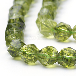 Synthetic Peridot Beads Strands&nbsp;G-S149-35-10mm
