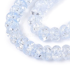 Crackle Transparent Glass Beads Strands&nbsp;GLAA-N069-02A-03
