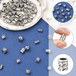100Pcs 5 Styles Tibetan Style Alloy European Beads&nbsp;FIND-SP0020-72