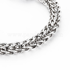Men's Alloy Wheat Chain Bracelets&nbsp;BJEW-N015-003