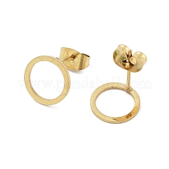 304 Stainless Steel Stud Earring Finding&nbsp;STAS-Z091-01G-03
