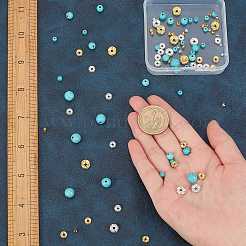 DIY Synthetic Turquoise Beads Necklace Making Kit&nbsp;DIY-SC0018-05