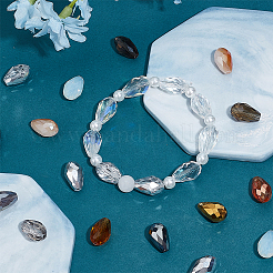 3Bags 3 Colors  Transparent Glass Beads  Segmented Multi-Color Beads&nbsp;GLAA-PH0003-36A