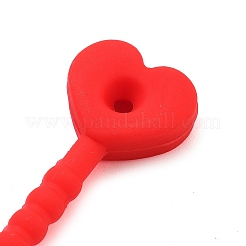 Heart Silicone Cable Ties&nbsp;SIL-T057-01J