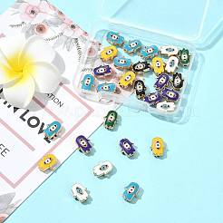 30Pcs Alloy Enamel Beads&nbsp;ENAM-FS0003-56