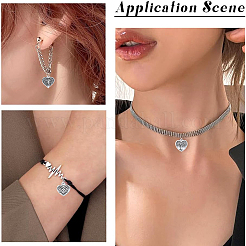 100Pcs 5 Styles Tibetan Style Alloy Pendants&nbsp;TIBE-YW0001-79