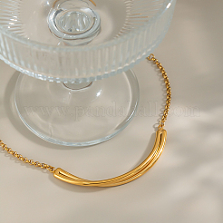 304 Stainless Steel Curved Bar Link Bracelets&nbsp;JU2889-2