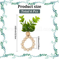 6Pcs PVC Leaf Napkin Rings&nbsp;AJEW-GF0011-03C