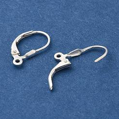 925 Sterling Silver Leverback Hoop Earrings&nbsp;STER-L054-54S