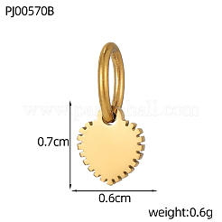 304 Stainless Steel Charms&nbsp;STAS-OY009-71G