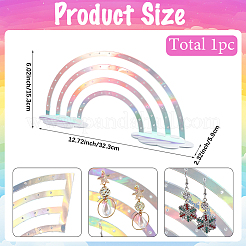 Acrylic Rainbow Cloud Earrings Display Stand&nbsp;EDIS-WH20012-001