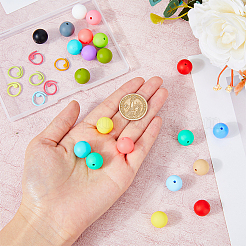 Baking Paint Zinc Alloy Knitting Stitch Marker Rings&nbsp;DIY-DC0002-21