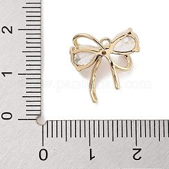 Brass with Clear Cubic Zirconia Pendants&nbsp;KK-Z061-22G