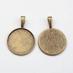 Bubble Locket Alloy Pendant Cabochon Bezel Settings&nbsp;DIY-X0268-04AB-FF
