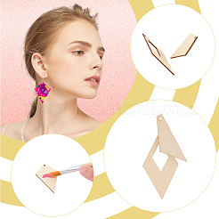 DIY Wooden Dangle Earring Making Kits&nbsp;DIY-SP0005-04