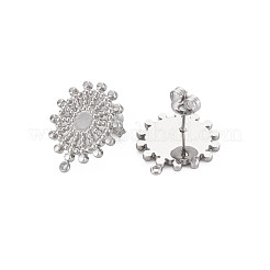 304 Stainless Steel Stud Earring Findings&nbsp;STAS-N097-231P