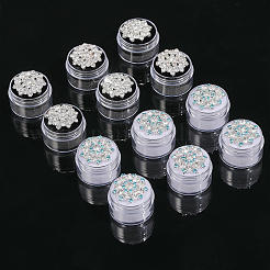 2 Colors Column Plastic Loose Diamond Gemstone Storage Boxes&nbsp;CON-CA0001-021A
