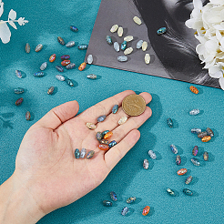80Pcs 8 Colors Transparent Electroplate Glass Beads&nbsp;EGLA-HS0001-03