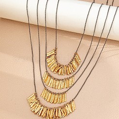 Alloy Multi Layered Necklaces&nbsp;WGE9503-01