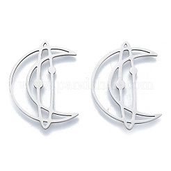 Non-Tarnish 201 Stainless Steel Filigree Joiners Links&nbsp;LS-STAS-N090-LA960-1