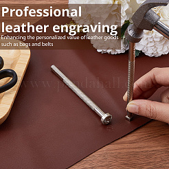 2Pcs 2 Styles DIY Alloy Steel Leathercraft Stamps&nbsp;TOOL-GF0003-53C