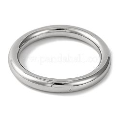 Plain 304 Stainless Steel Bangles for Women Hand Polished &nbsp;BJEW-B104-32C-P