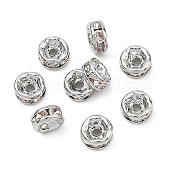 SHEGRACE Brass Micro Pave Clear Cubic Zirconia Spacer Beads&nbsp;XGRQ1U564-307P