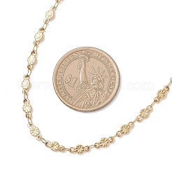 3.5MM 304 Stainless Steel Flower Link Chain Necklaces for Women&nbsp;NJEW-JN05599